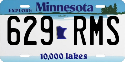 MN license plate 629RMS