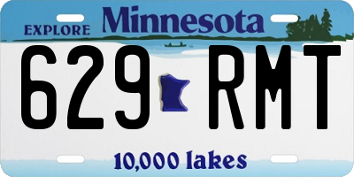 MN license plate 629RMT