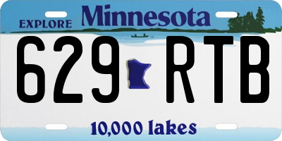 MN license plate 629RTB