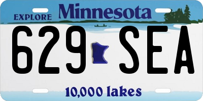 MN license plate 629SEA