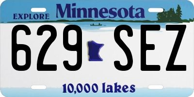 MN license plate 629SEZ