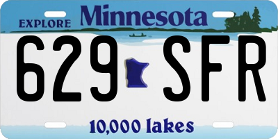 MN license plate 629SFR