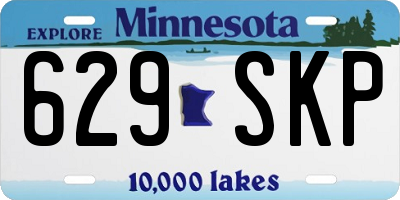 MN license plate 629SKP