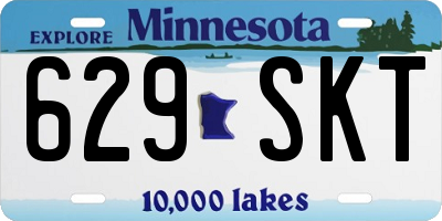 MN license plate 629SKT