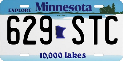 MN license plate 629STC