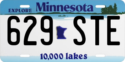 MN license plate 629STE