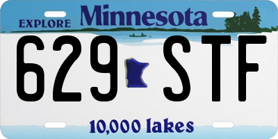 MN license plate 629STF