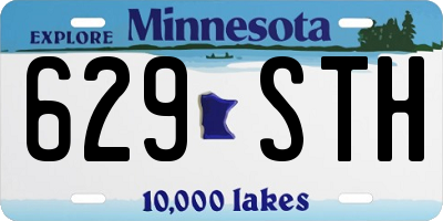 MN license plate 629STH
