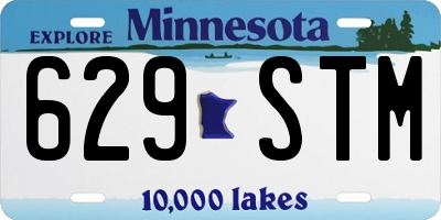 MN license plate 629STM