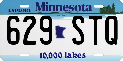 MN license plate 629STQ