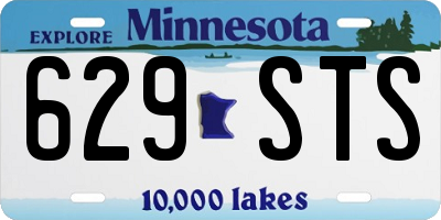 MN license plate 629STS