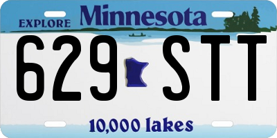 MN license plate 629STT