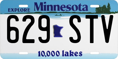 MN license plate 629STV