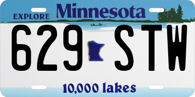 MN license plate 629STW