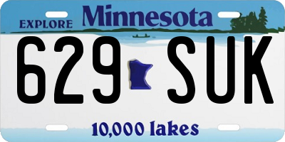 MN license plate 629SUK