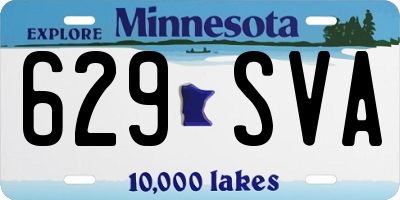 MN license plate 629SVA