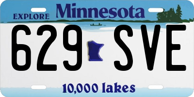 MN license plate 629SVE