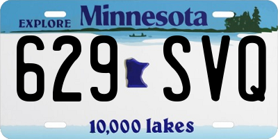 MN license plate 629SVQ
