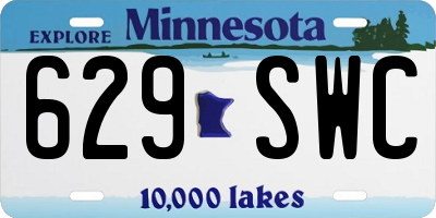 MN license plate 629SWC