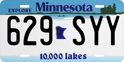 MN license plate 629SYY
