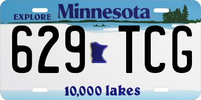 MN license plate 629TCG