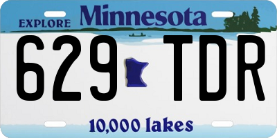 MN license plate 629TDR
