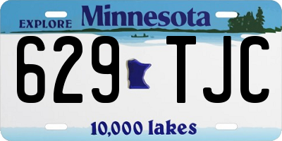 MN license plate 629TJC