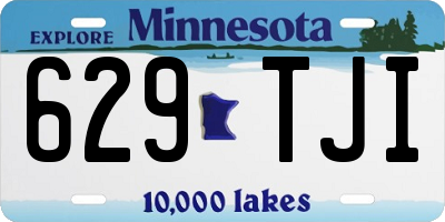 MN license plate 629TJI
