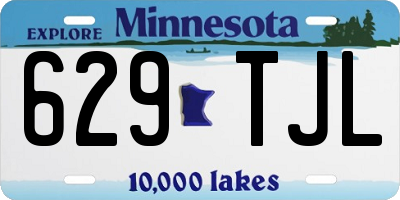 MN license plate 629TJL