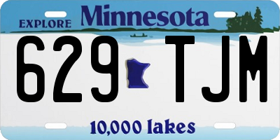 MN license plate 629TJM