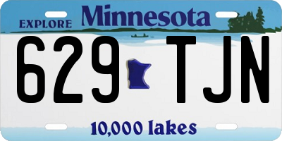 MN license plate 629TJN