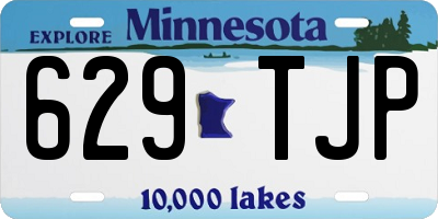 MN license plate 629TJP