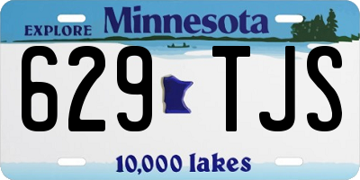 MN license plate 629TJS