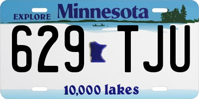 MN license plate 629TJU