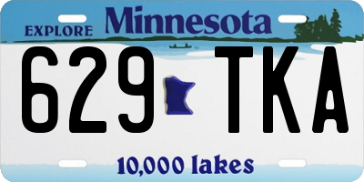 MN license plate 629TKA