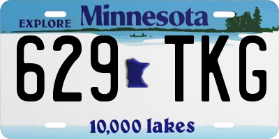 MN license plate 629TKG