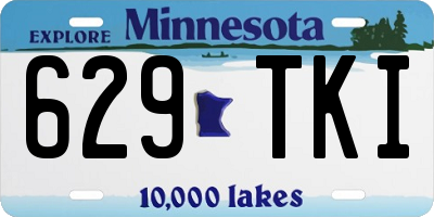 MN license plate 629TKI
