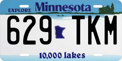 MN license plate 629TKM