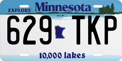 MN license plate 629TKP