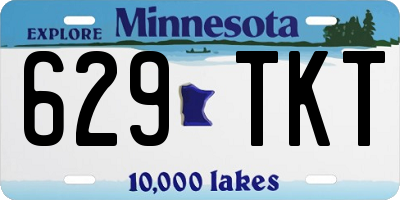 MN license plate 629TKT