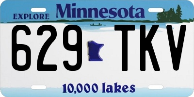 MN license plate 629TKV