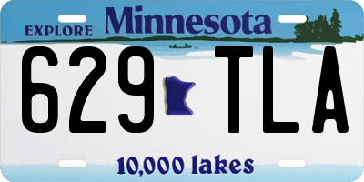 MN license plate 629TLA