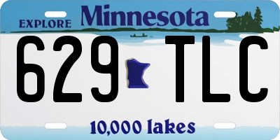 MN license plate 629TLC
