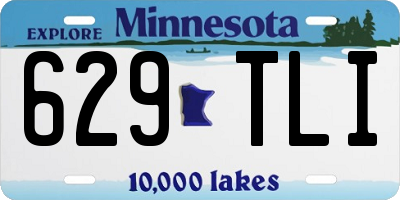 MN license plate 629TLI