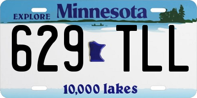 MN license plate 629TLL