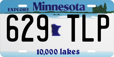 MN license plate 629TLP
