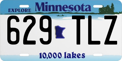 MN license plate 629TLZ