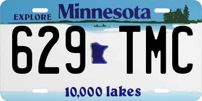 MN license plate 629TMC
