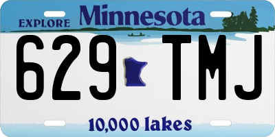 MN license plate 629TMJ