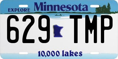 MN license plate 629TMP